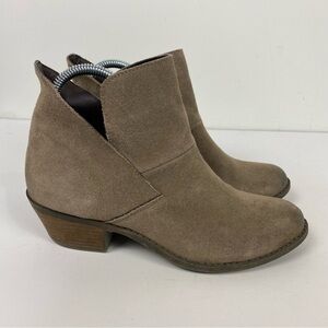 Skechers Brown Leather Suede Ankle Boots Booties